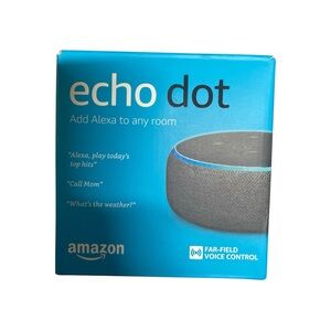 Amazon Echo Dot in Black and Blue